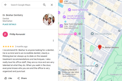 Google review from patient Phillip Romanski about Dr. Beshar Dentistry in Hell’s Kitchen Manhattan